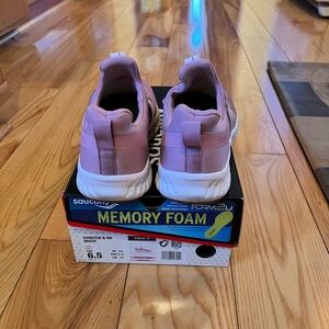 Saucony Women Pink Slip-On Memory Foam Sneakers